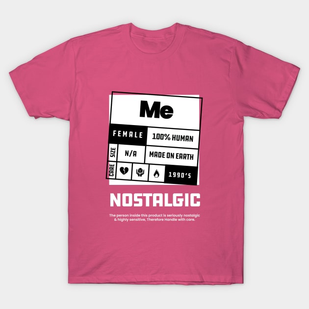 Nostalgic Graphic Female T-Shirt by MerchbySDC